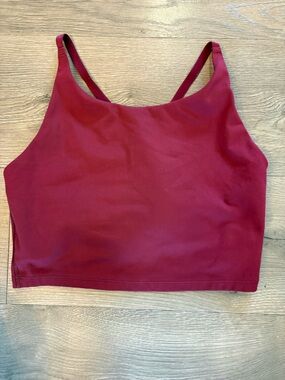 GAP Fit Raspberry Dark Red Tank Top with Built-in Bra